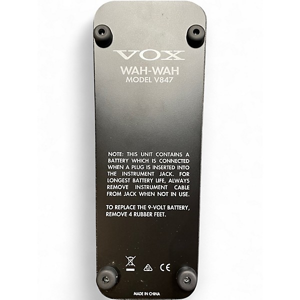 Used VOX V847A Reissue Wah Pedal Effect Pedal