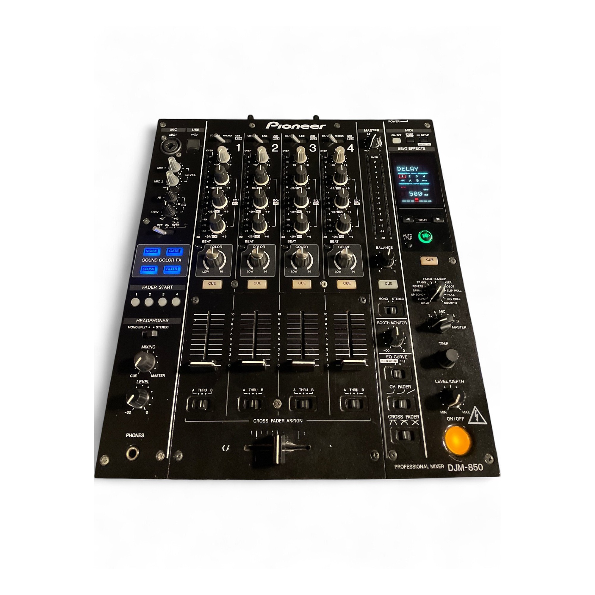Pionner DJM-800 DJ mixer ミキサー DJM-800 (archived) 4-channel high-end digital mixer (black