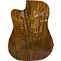 Used Lag Guitars THV20DCE Natural Acoustic Electric Guitar