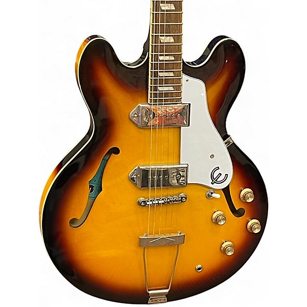 Used Epiphone Casino Vintage Sunburst Hollow Body Electric Guitar
