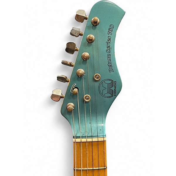Used Hondo DELUXE SERIES 760 Metallic Blue Solid Body Electric Guitar