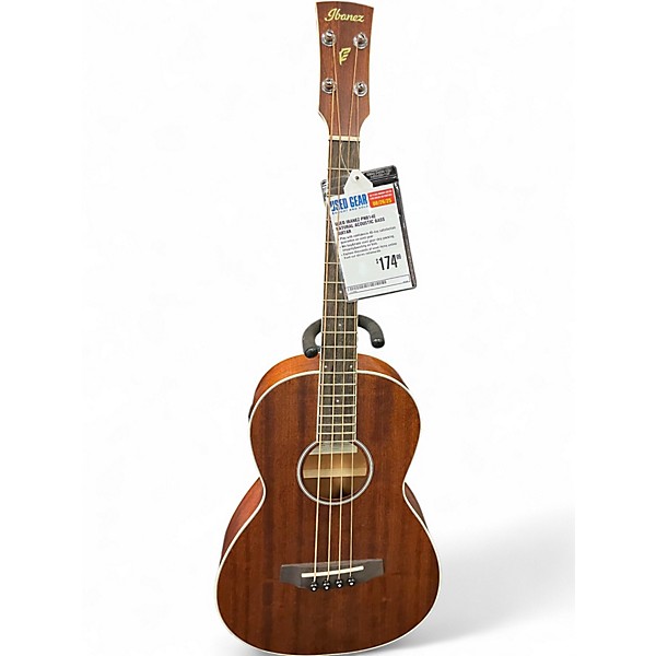 Used Ibanez PNB14E Natural Acoustic Bass Guitar