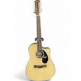 Used Fender CD60SCE 12 STRING Natural 12 String Acoustic Electric Guitar