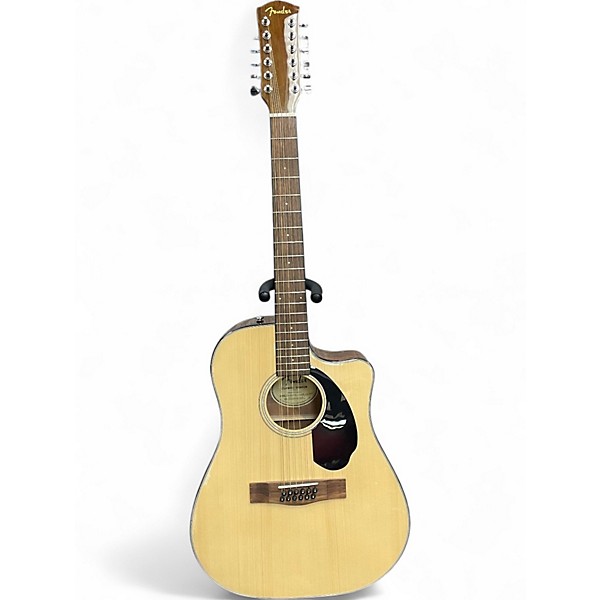 Used Fender CD60SCE 12 STRING Natural 12 String Acoustic Electric Guitar