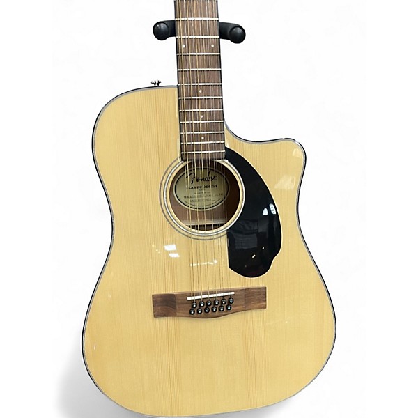 Used Fender CD60SCE 12 STRING Natural 12 String Acoustic Electric Guitar