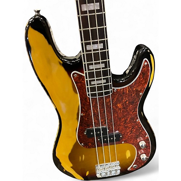 Used 2020 GAMMA CUSTOM P20 Tobacco Sunburst Electric Bass Guitar