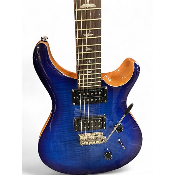 Used PRS SE Custom 24 Blue Solid Body Electric Guitar