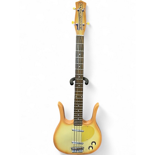 Used Danelectro Dead-On 58 Longhorn 2 Color Sunburst Electric Bass Guitar