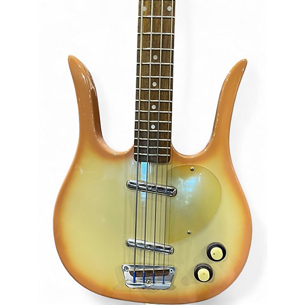 Used Danelectro Dead-On 58 Longhorn 2 Color Sunburst Electric Bass Guitar