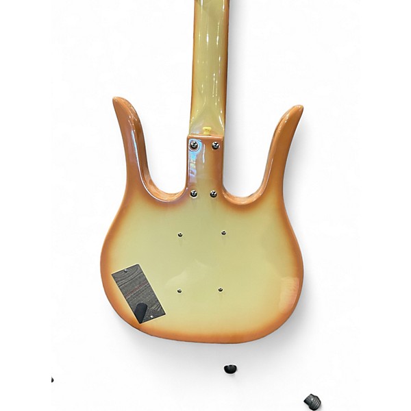 Used Danelectro Dead-On 58 Longhorn 2 Color Sunburst Electric Bass Guitar