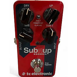 Used TC Electronic Sub N Up Octaver Effect Pedal