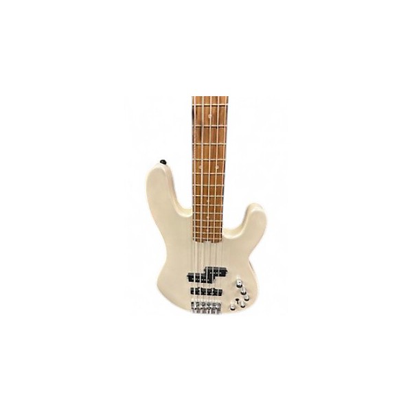 Used Charvel San Dimas PJ V Pearl White Electric Bass Guitar