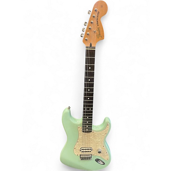 Used Fender Tom Delonge Signature Stratocaster Seafoam Green Solid Body Electric Guitar
