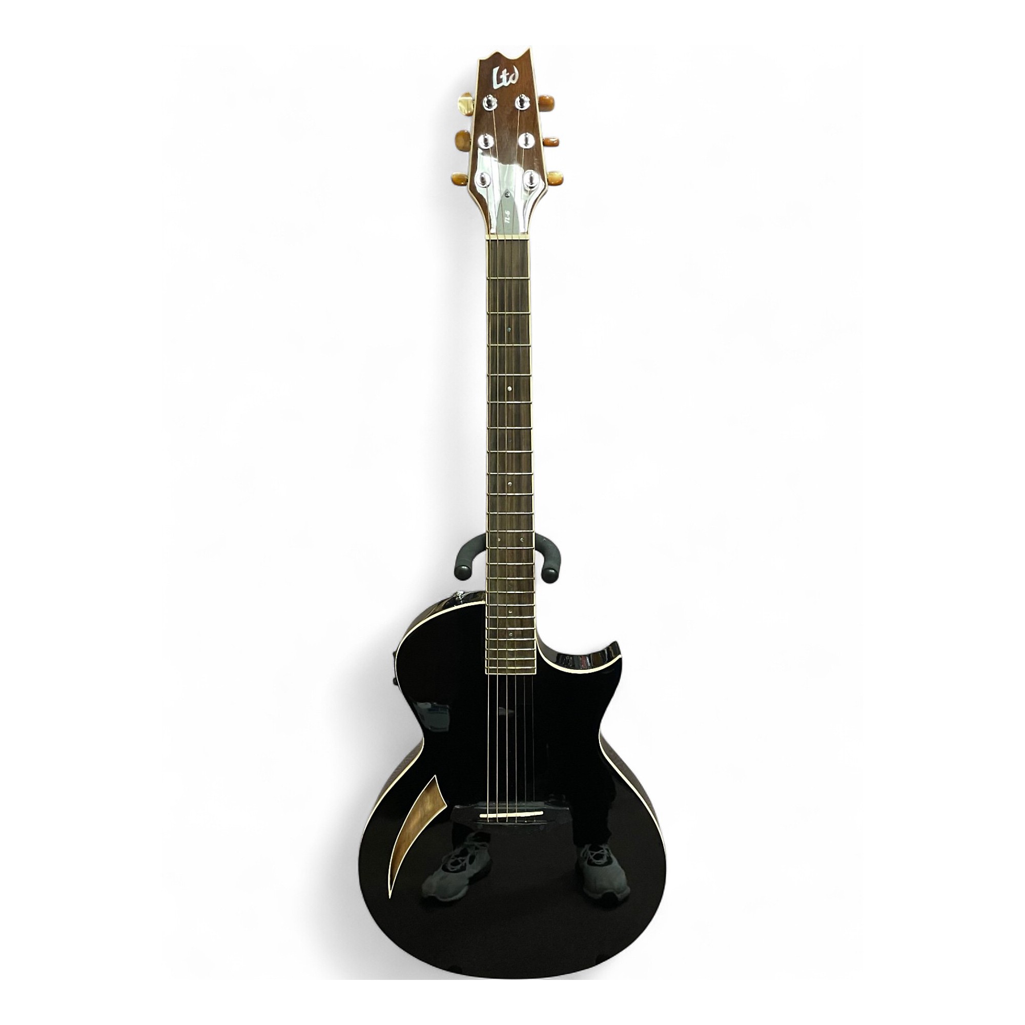 Used ESP LTD TL6 Black Acoustic Electric Guitar Black