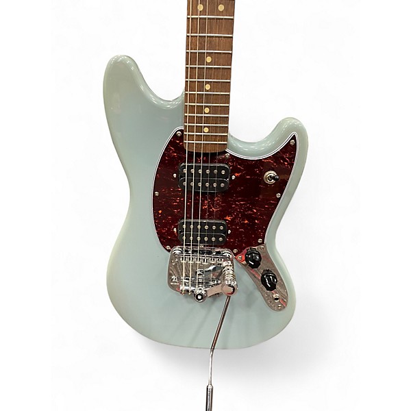 Used Squier Bullet Mustang HH Soft Blue Solid Body Electric Guitar