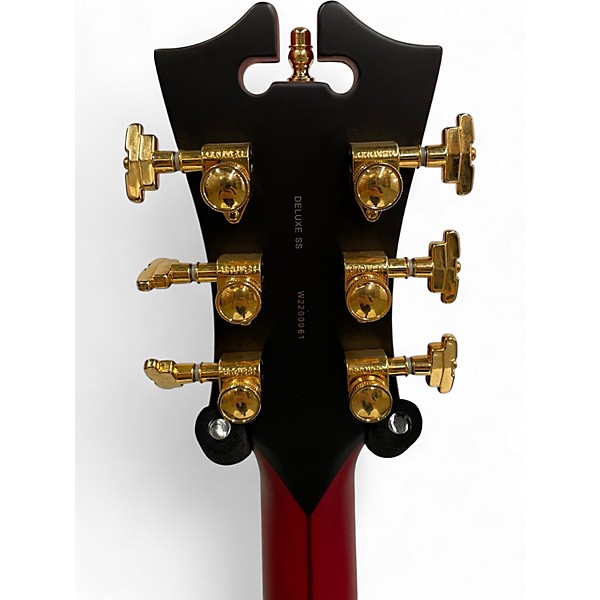 Used D'Angelico DELUXE SS Wine Red Hollow Body Electric Guitar