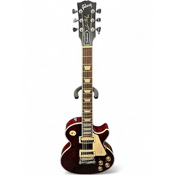 Used Gibson Les Paul Traditional Pro V Trans Crimson Red Solid Body Electric Guitar