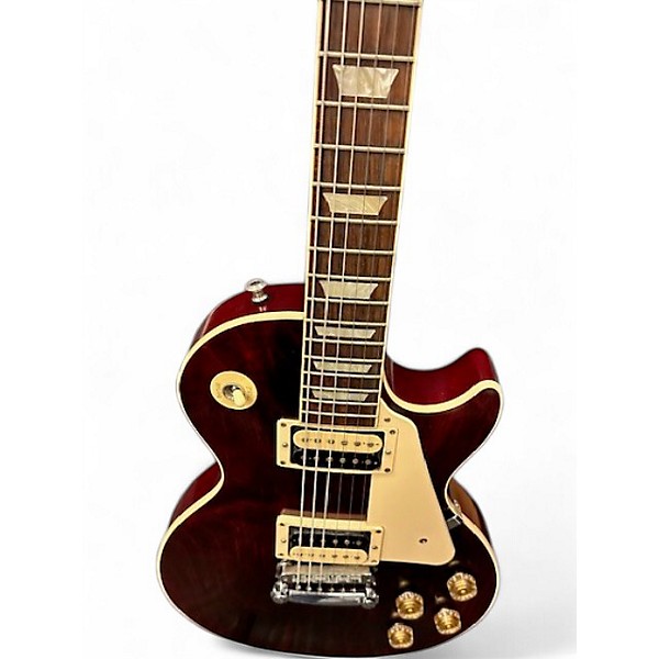 Used Gibson Les Paul Traditional Pro V Trans Crimson Red Solid Body Electric Guitar