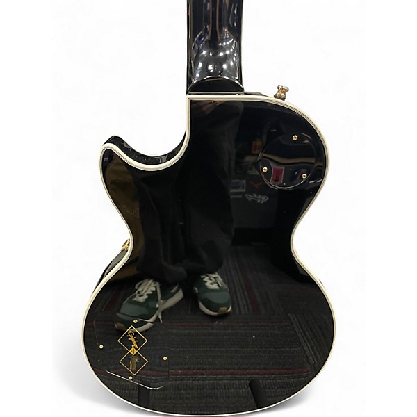 Used Epiphone Inspired by Gibson Custom Les Paul Custom Black Solid Body Electric Guitar