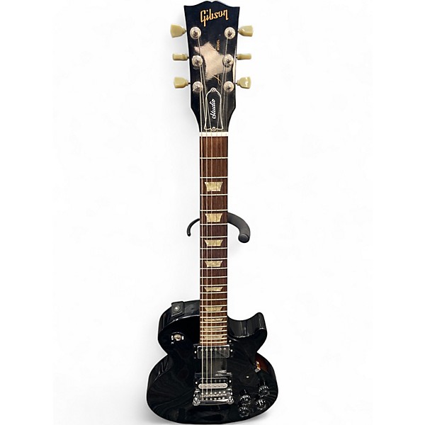 Used Gibson Les Paul Studio Black Solid Body Electric Guitar
