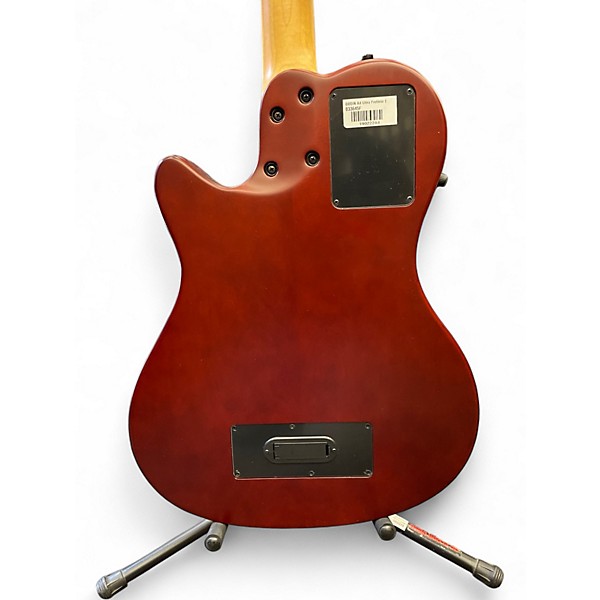 Used Godin a4 ultra fretless Natural Electric Bass Guitar