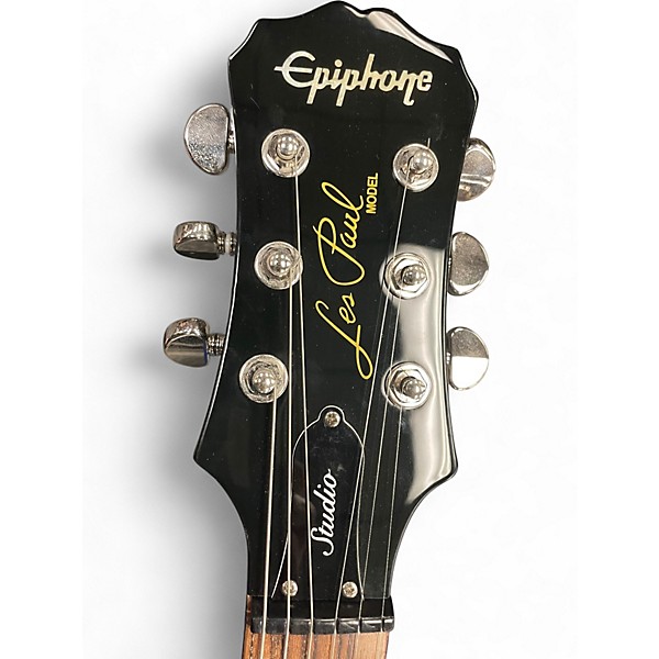 Used Epiphone Les Paul Studio Black Solid Body Electric Guitar