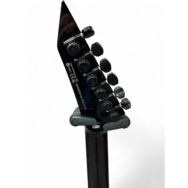 Used ESP LTD MH1001 Deluxe Trans Black Solid Body Electric Guitar