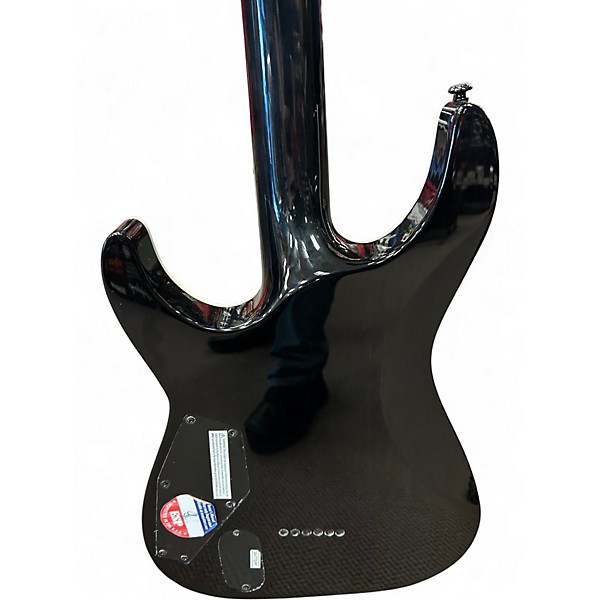 Used ESP LTD MH1001 Deluxe Trans Black Solid Body Electric Guitar