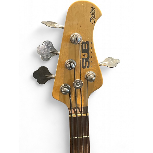 Used Sterling by Music Man Sub 4 Blue Agave Electric Bass Guitar