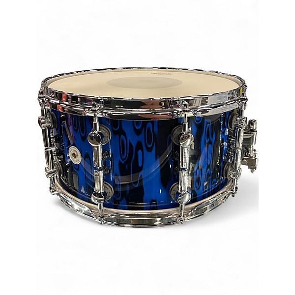 Used SONOR 14X6.5 SQ2  Blue Tribal Drum