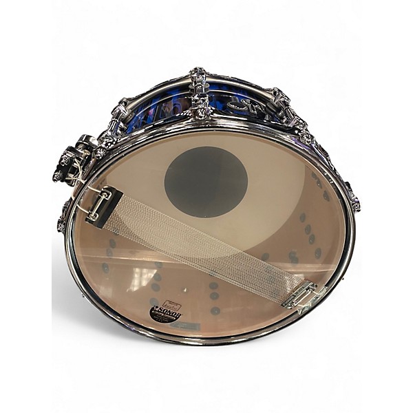 Used SONOR 14X6.5 SQ2  Blue Tribal Drum