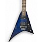 Used Jackson JS3T RHOADS PERFORMER FLYING V Trans Blue Solid Body Electric Guitar