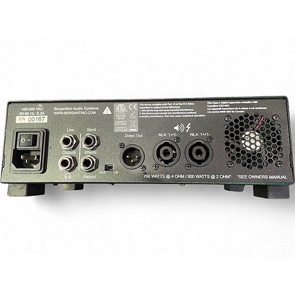 Used Bergantino FORTE Bass Amp Head