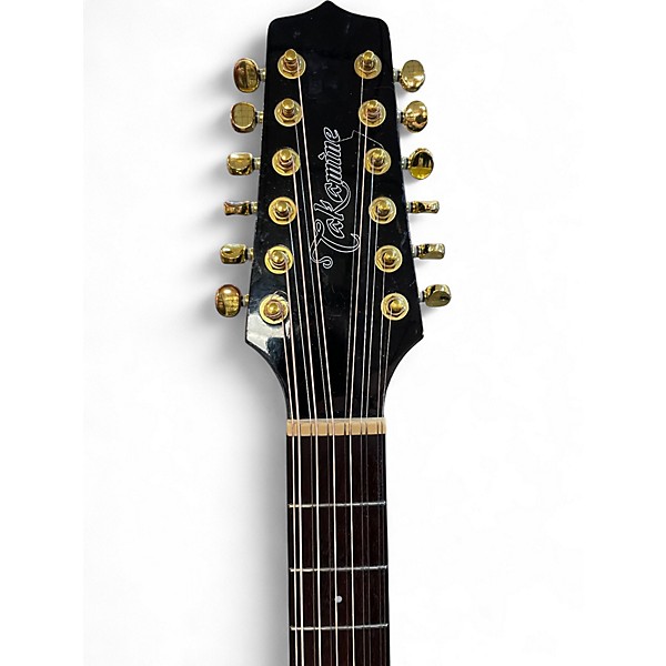 Used Takamine GD30CE-12 Black 12 String Acoustic Electric Guitar
