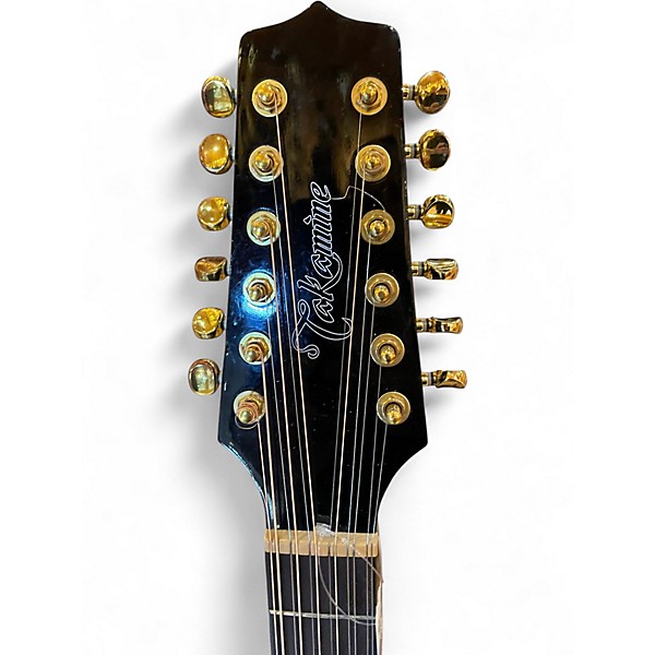 Used Takamine GD30CE-12 Black 12 String Acoustic Electric Guitar