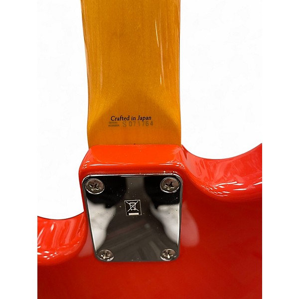 Used Fender MIJ MUSTANG BASS Fiesta Red Electric Bass Guitar