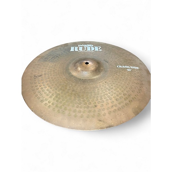 Used Paiste 18in Rude Classic Crash Ride Cymbal