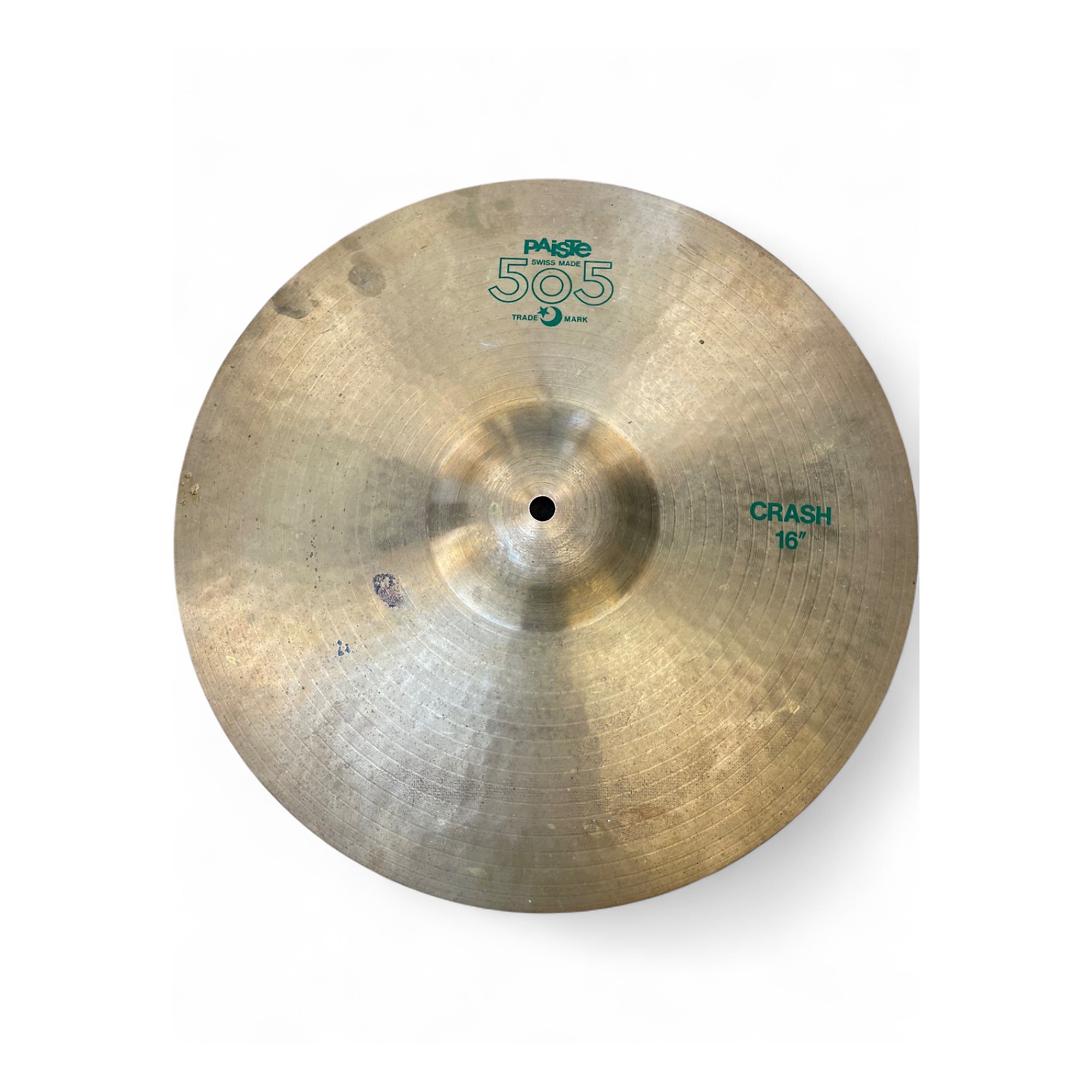 Paiste パイステ 505 Crash クラッシュ 16インチ ビンテージ Used Paiste 16in 505 Crash Cymbal 36 | Guitar Center