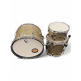 Used C&C Drum Company 3 Piece Player date II GINGER GLITTER Drum Kit