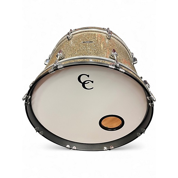 Used C&C Drum Company 3 Piece Player date II GINGER GLITTER Drum Kit