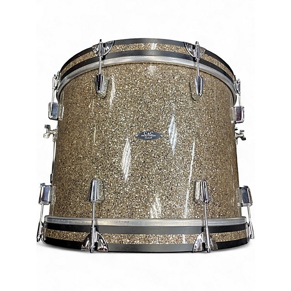 Used C&C Drum Company 3 Piece Player date II GINGER GLITTER Drum Kit