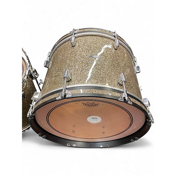 Used C&C Drum Company 3 Piece Player date II GINGER GLITTER Drum Kit