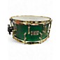 Used SJC 14X5.5 CUSTOM MAPLE GREEN & GOLD Drum thumbnail