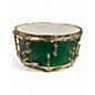 Used SJC 14X5.5 CUSTOM MAPLE GREEN & GOLD Drum