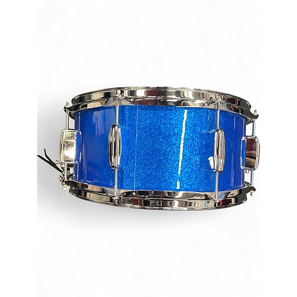 Used C&C Drum Company 14X5.5 Player Date 2 Blue Sparkle Drum
