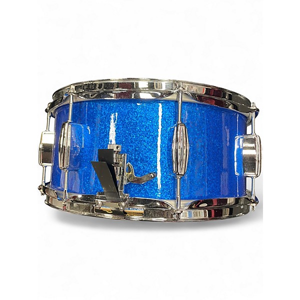 Used C&C Drum Company 14X5.5 Player Date 2 Blue Sparkle Drum