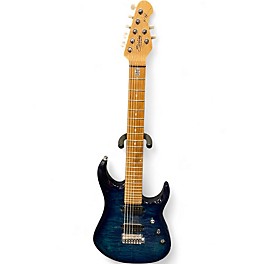 Used Sterling by Music Man John Petrucci JP157 7 String Trans Blue Solid Body Electric Guitar