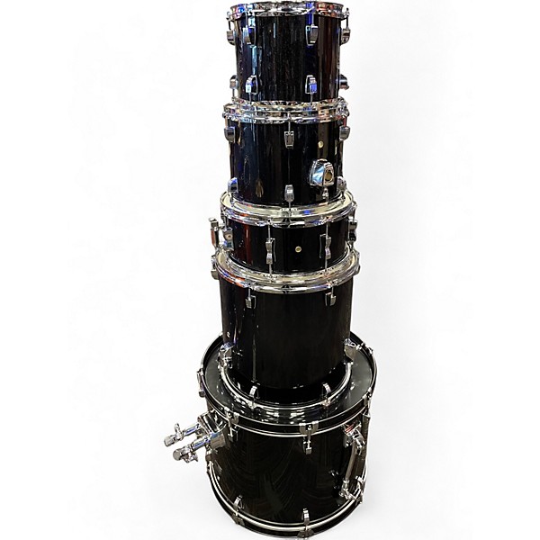 Used Ludwig 5 Piece Backbeat BLACK SPARKLE Drum Kit