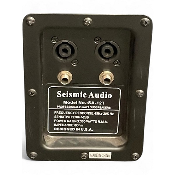 Used Seismic Audio SA12T Unpowered Speaker