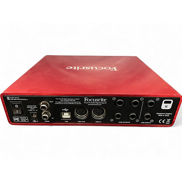 Used Focusrite Scarlett 6i6 Audio Interface